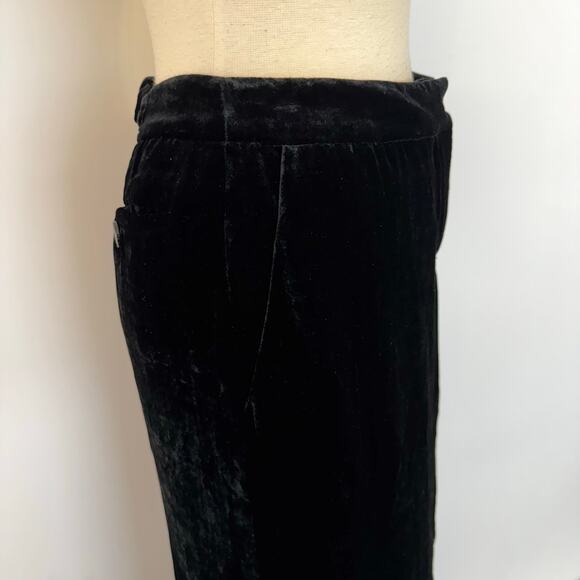 Emilio Pucci Velvet Maxi Skirt High Back Slit Black IT40 US6 NWT Made in Italy - Picture 4 of 13